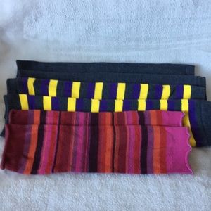 Three sets of arm warmers- multiple colours